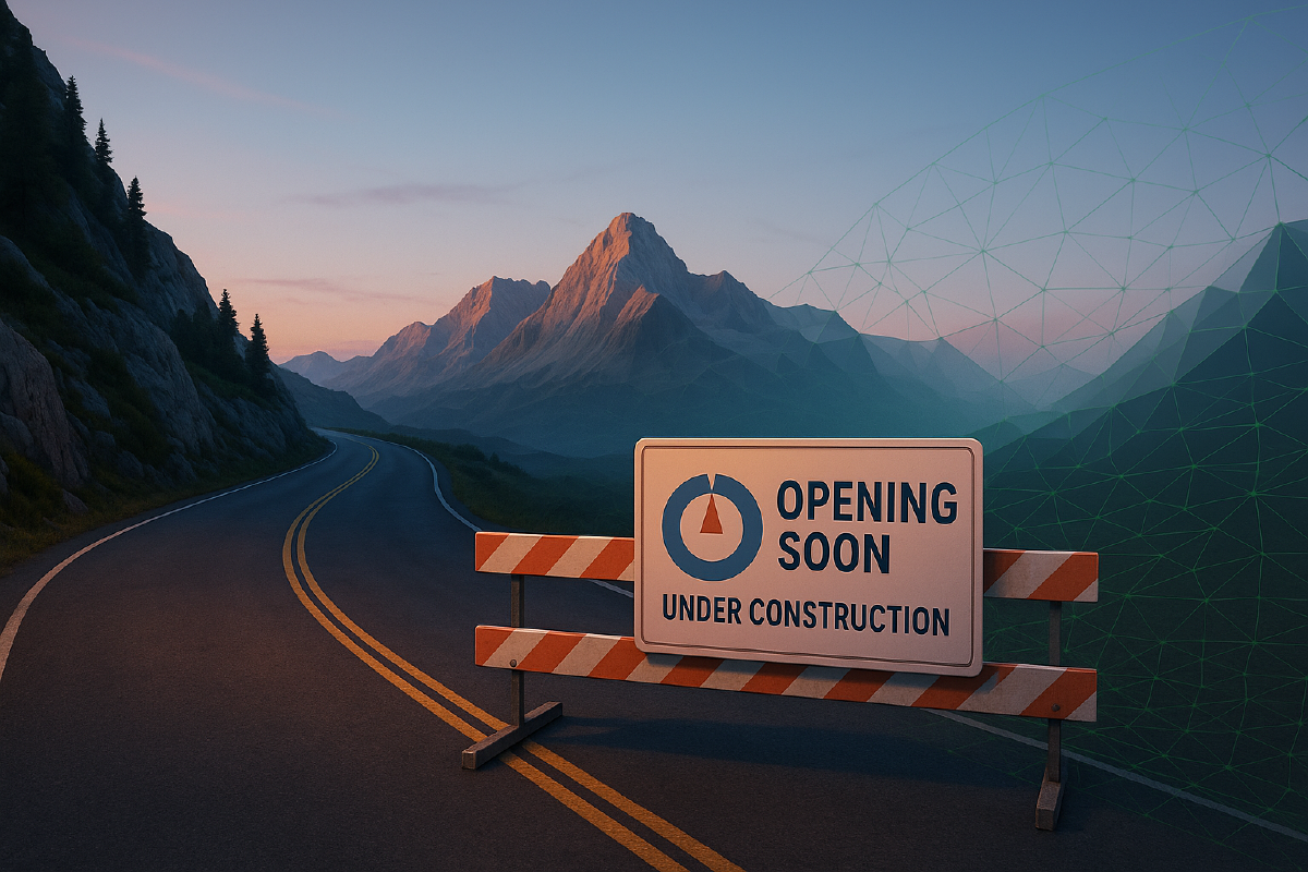 Illustration showing OpenRoadBook development underway